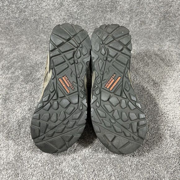 Merrell Siren Womens Sz 7 Brown Waterproof Hiking Mid Safety Toe Work Boots Used - Picture 10 of 14